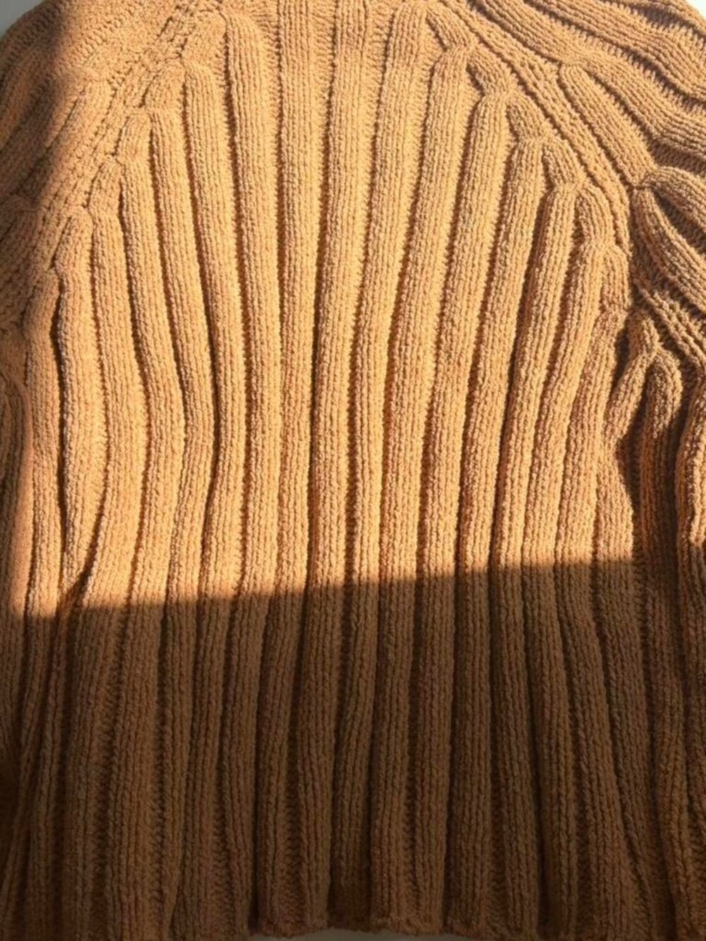 🍂 Camel Ribbed Knit Mock Neck Sweater 🍂 - Picture 4 of 5